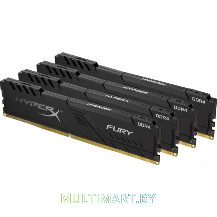 Оперативная память HyperX Fury 4x16GB DDR4 PC4-28800 (HX436C18FB4K4/64)